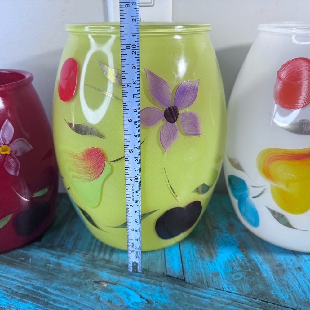 1950’s Bartlett Collin’s Mid Century Modern Vintage Glass Cookie Jar Set of 3 - Picture 11 of 16